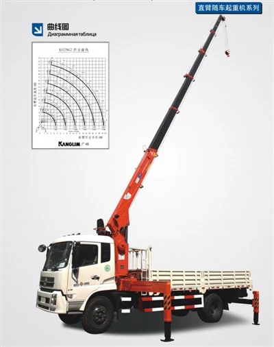 K1256G2 Nuova gru montata su camion con braccio telescopico